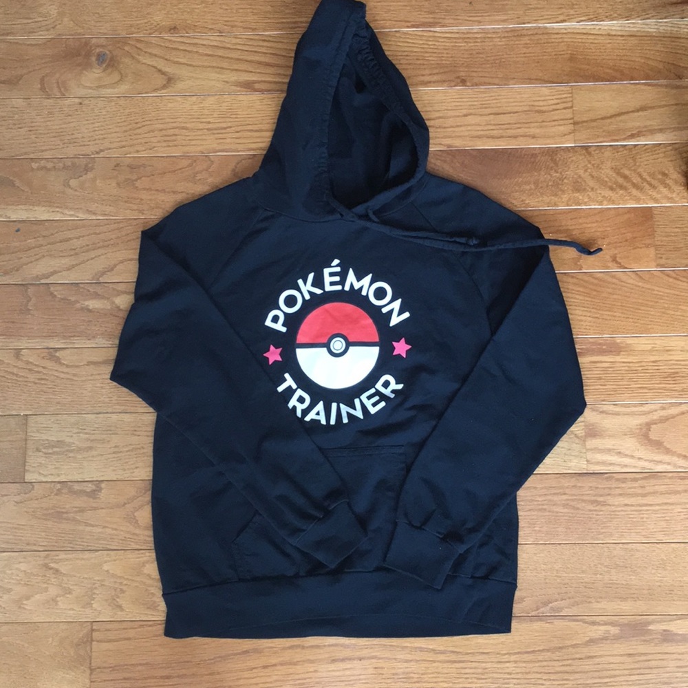 Cropped Black Pokémon Trainer Hoodie